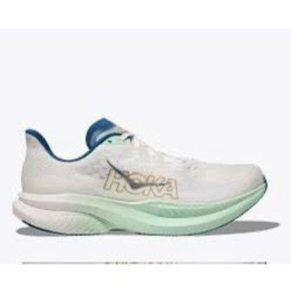Hoka Mach 6 Running Shoe Frost/Gold Size 11 - Picture 1 of 11